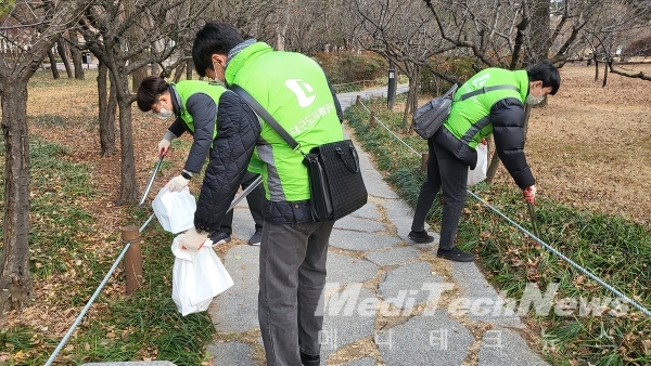 청아람 봉사단의 친환경 줍깅 봉사활동(2022.12.06.)